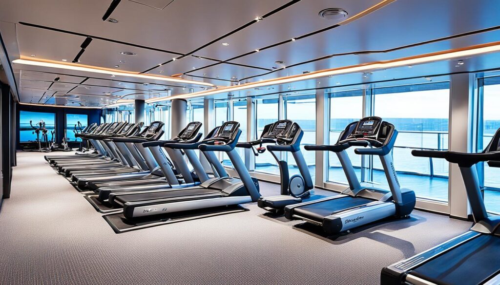 Fitnesscenter auf der Mein Schiff 4