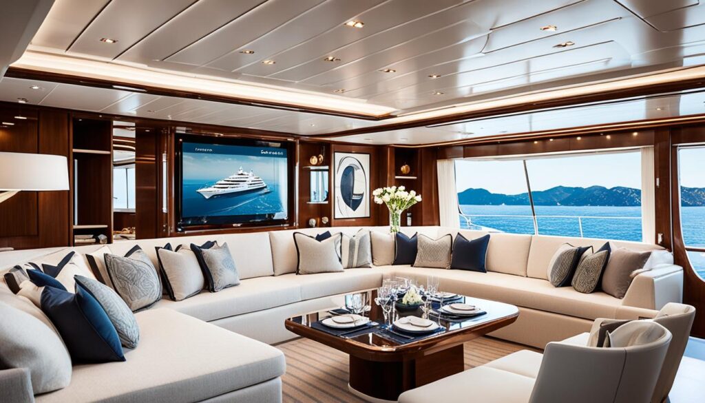 Luxuriöses Interieur der Segelyacht Le Ponant