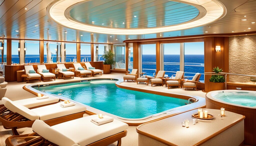 Luxury Spa Bereich auf Kreuzfahrtschiff