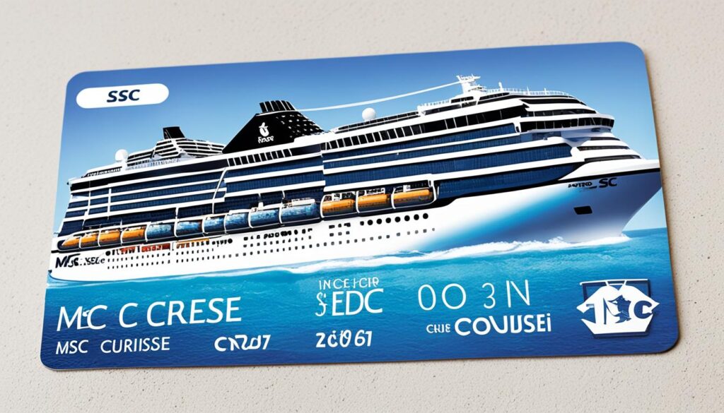 MSC Cruise Card Funktionen