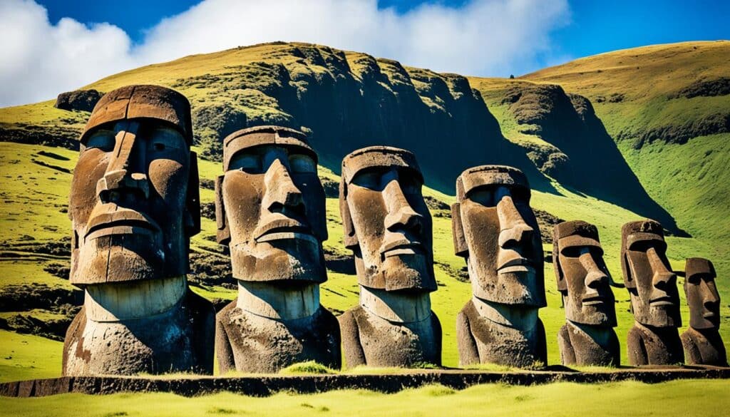 Moai-Skulpturen auf der Osterinsel